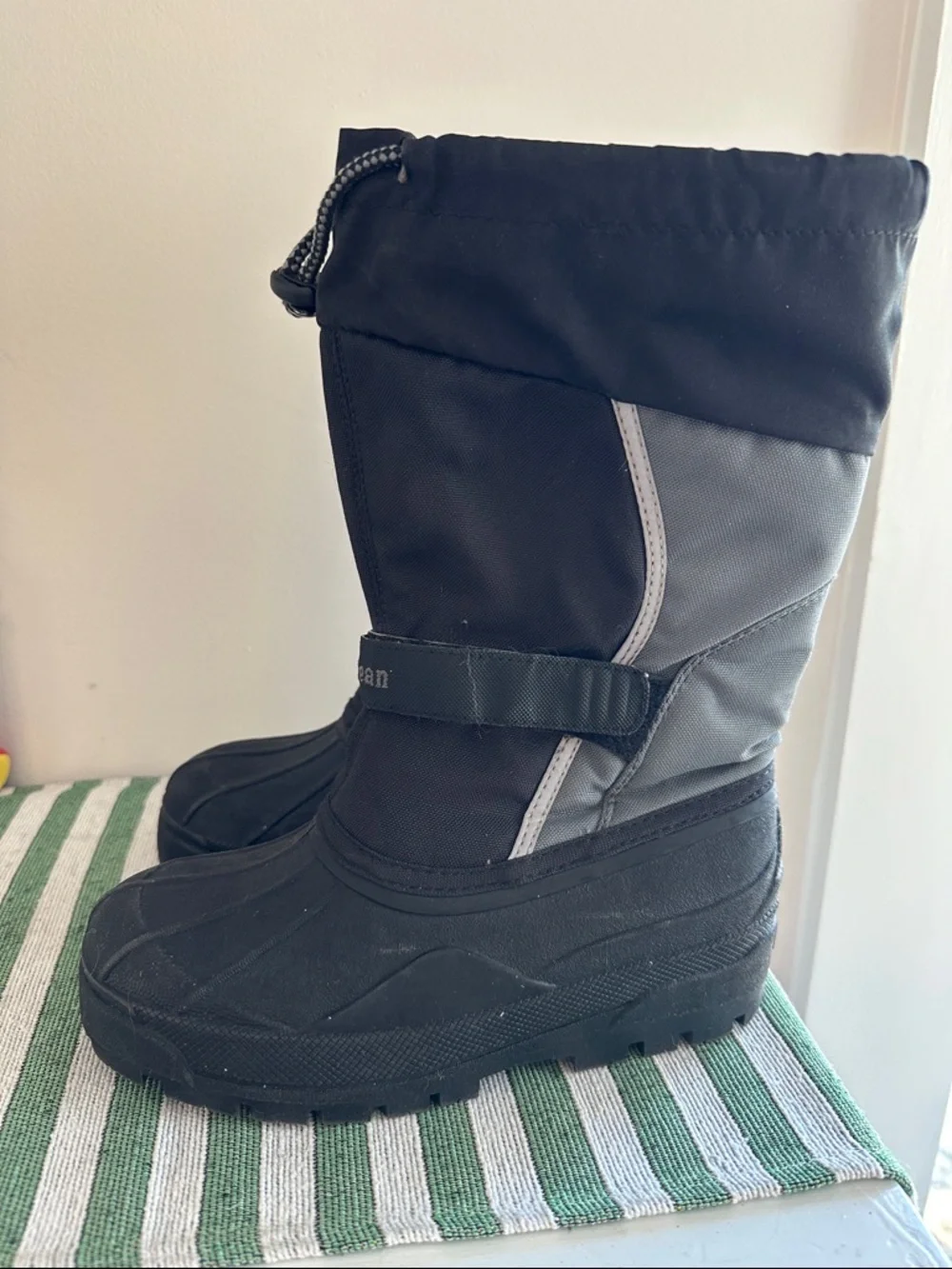 L.L. Bean Black Tall Waterproof Winter Boots